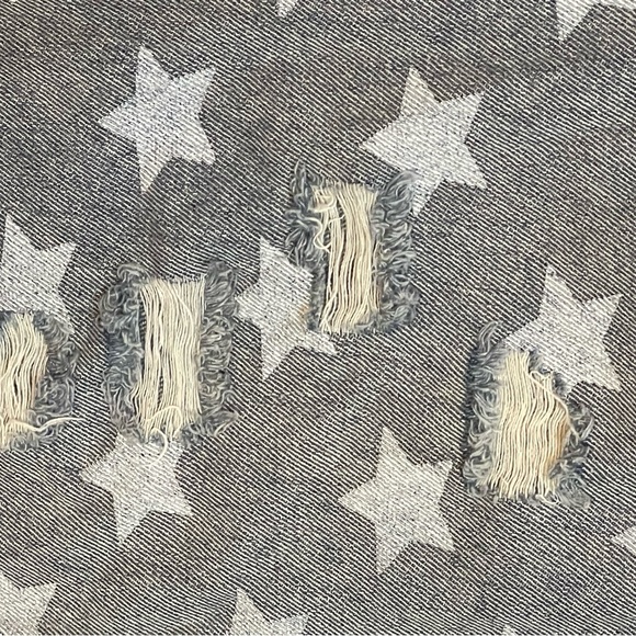 ๐ POL - Sample - Star Patterned Denim Joggers - Destressed - 100% COTTON - Picture 7 of 12